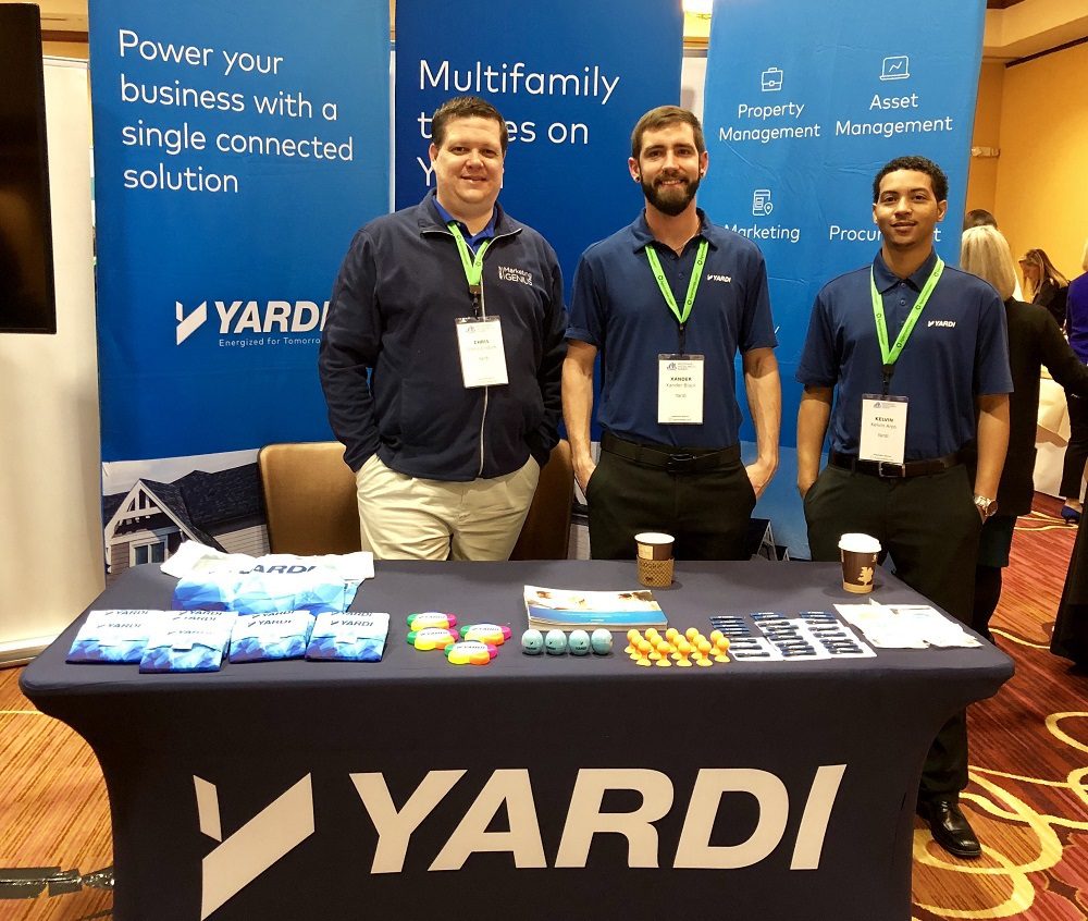 Yardi team at Multifamily Social Media Summit 2019-Napa, CA